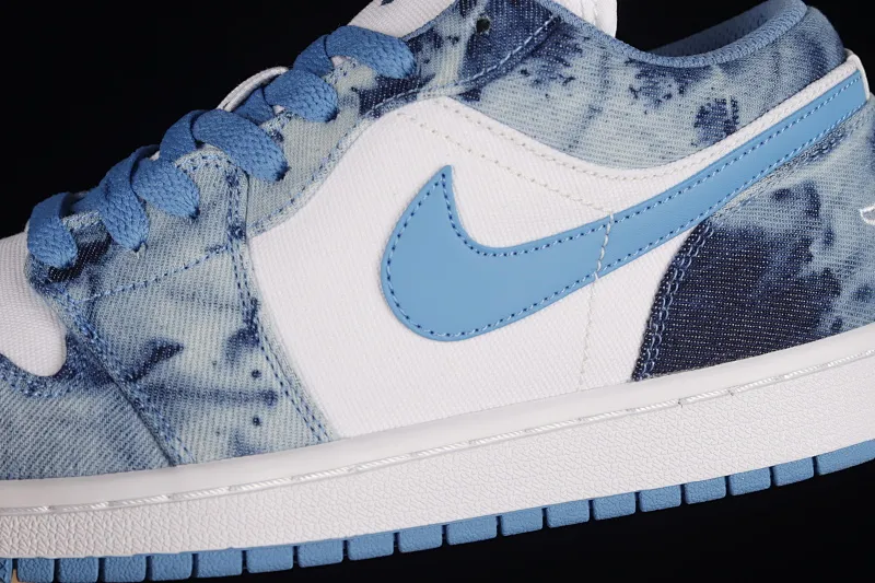 All categories Air Jordan Jordan series basketball shoes Air Jordan 1 Low Air Jordan 1 Low "Washed Denim" AJ1 Joe 1 navy washed denim low-top casual sneakers DM8947-100